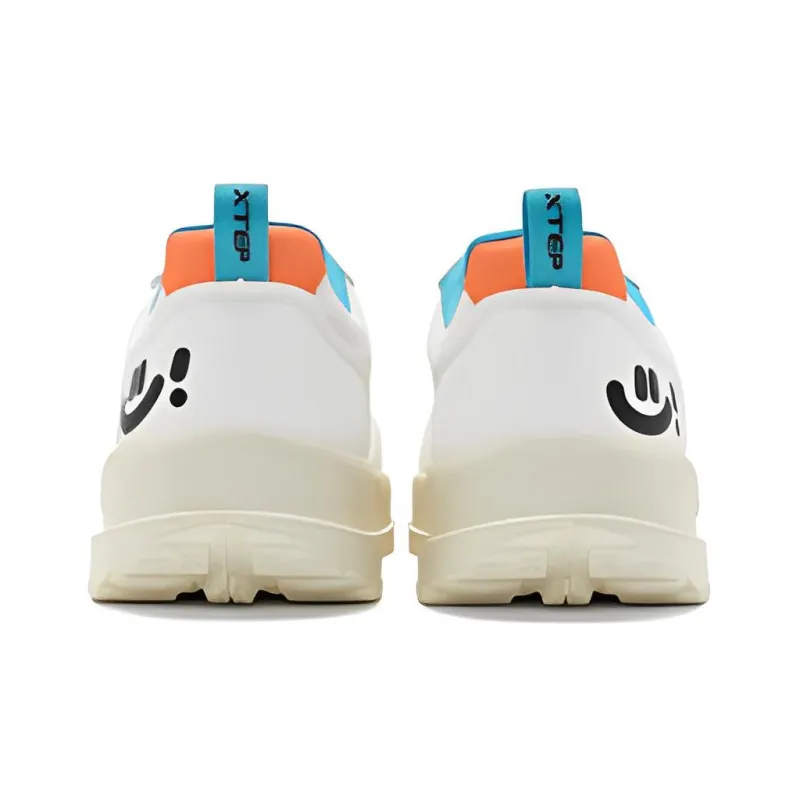 AGAHO x XTEP Shuoying 2.0 Anti Slip Wear Resistant Low Top Sports Casual Shoes Men's White Blue Orange-2