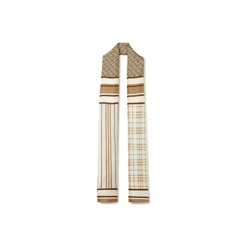 Burberry Montage print Silk Scarf-1
