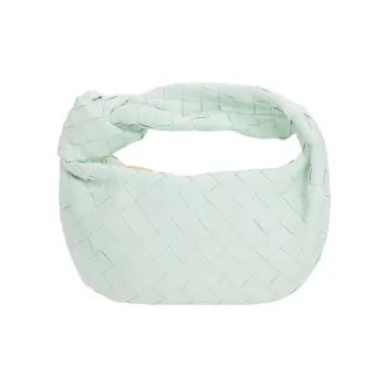 Bottega Veneta JODIE Lambskin Handbag Mini Women's Light Green