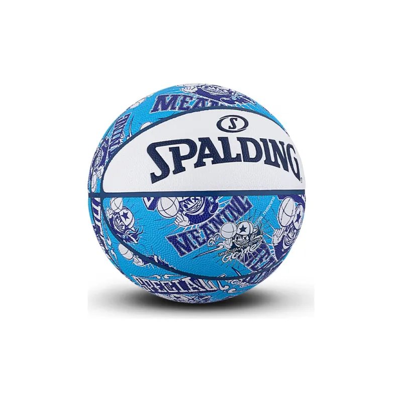 SPALDING Basketball Kid Series PU Basketball Blue Size 7 Training Unisex-4