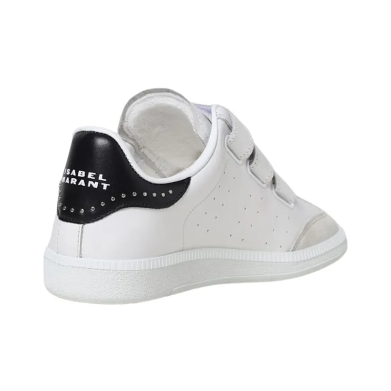 ISABEL MARANT Beth Crystal-embellished Leather Sneakers-2