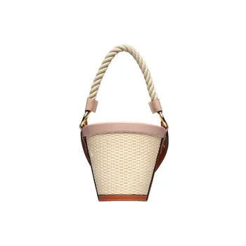Maison Margiela Cow Leather Bucket Bag, Shoulder Bag, Crossbody Bag, Handbag Women's Brown/Pink