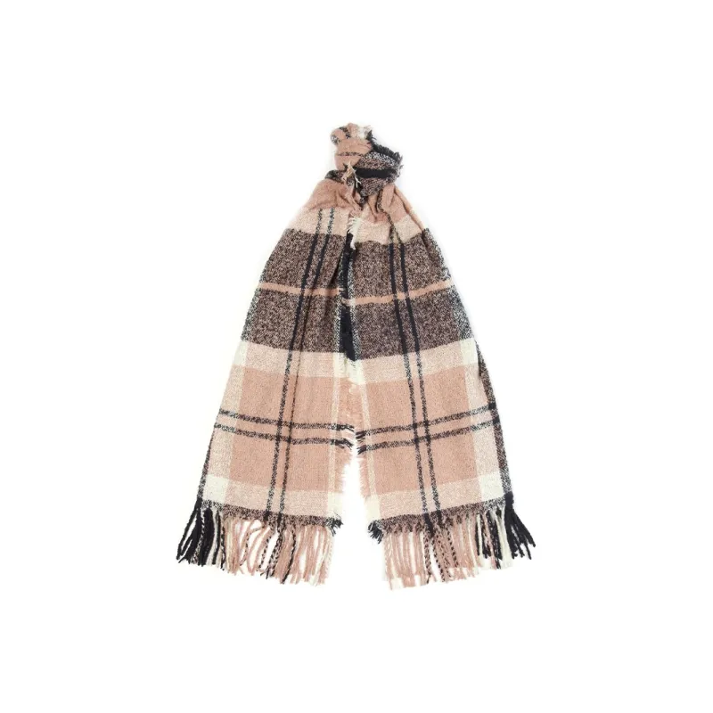 BARBOUR Knit Scarves Women's Pink/Black-0