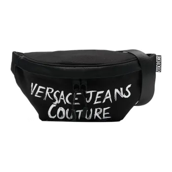 VERSACE JEANS COUTURE Polyester One Shoulder Crossbody Fanny Pack Regular Men's Black