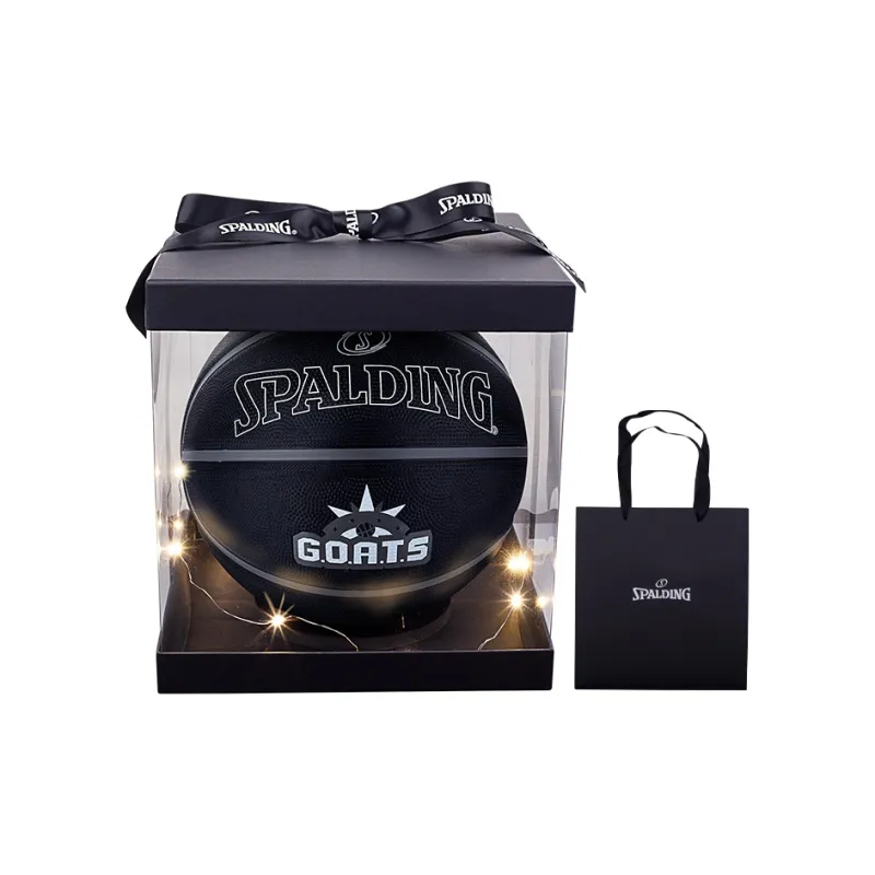 SPALDING GOATS Training Series Rubber Basketball Black Size 7 Competition-0