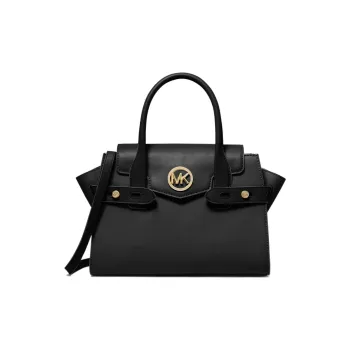 MICHAEL KORS Carmen Artificial Leather Portable Crossbody Bag, Shoulder Bag Medium Size Women's Black