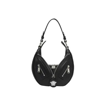 FANSIZHE Cow Leather Crossbody Bag Shoulder Bag Women's Black