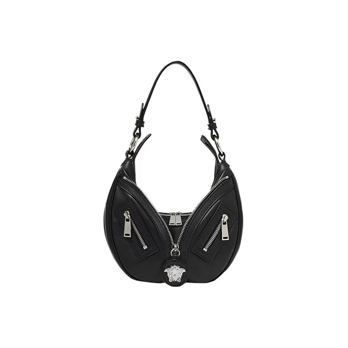 FANSIZHE Cow Leather Crossbody Bag Shoulder Bag Women's Black-0