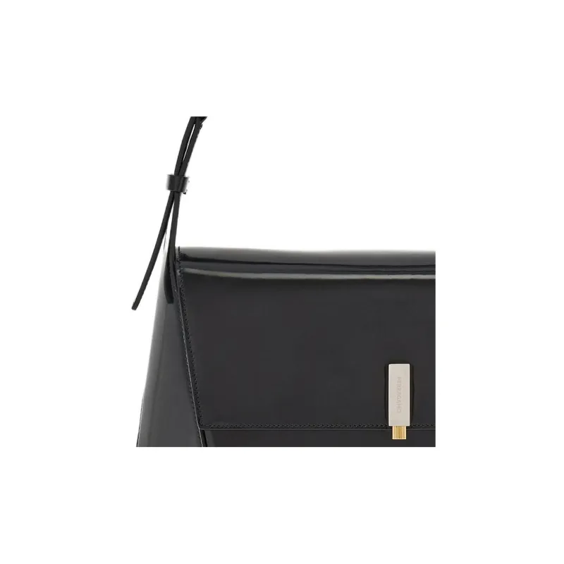 FERRAGAMO Cow Leather Hobo Bag, Handbag, Shoulder Bag Women's Black-3