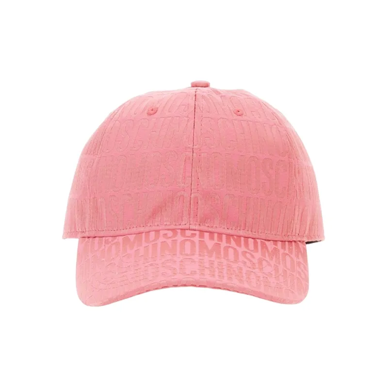 MOSCHINO Polyester Baseball Caps Men's Pink-0