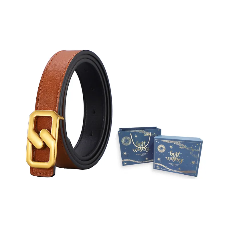 ALIEN BANG Cow Leather Leather Belts Women's 2.5CM-5