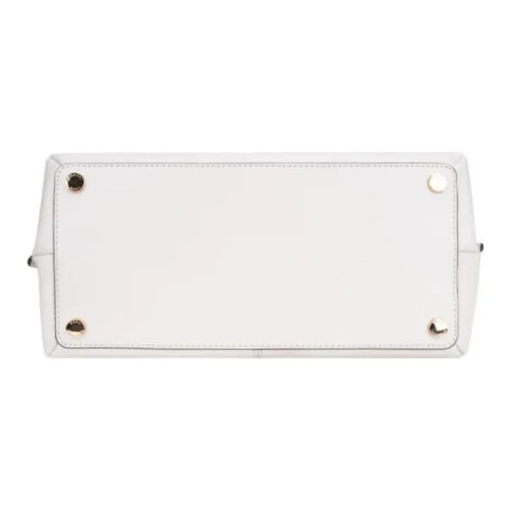 MICHAEL KORS Teagen Cow Leather Handbag, Shoulder Bag Women's Milk White-4