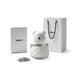 Cocoa Plastic Cup-White Bear