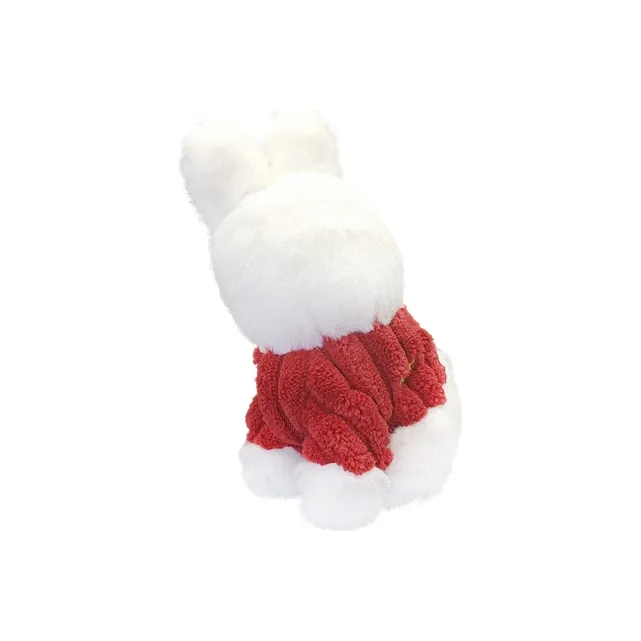Lee Plush Prosperity Rabbit Purse Pendant Accessory Small Size Women's White With Extraordinary Magenta-2