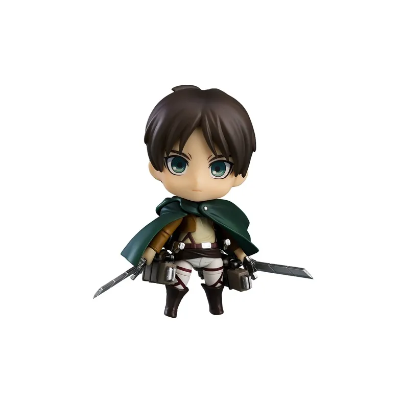 GSC Clay Figure No.1380 Attack On Titan Eren Yeager Survey Corps Chibi Figures 10cm-0
