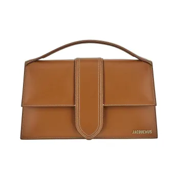 Jacquemus Le Bambino Calfskin Portable Crossbody Bag, Shoulder Bag Women's Brown