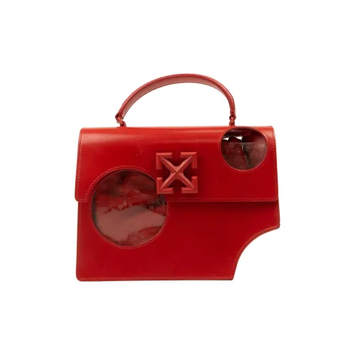 OFF-WHITE Leather Shoulder Bag Crossbody Bag Handbag Regular Women's Red