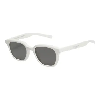 GENTLE MONSTER Maison Margiela Plate Frame Irregular Shape Sunglasses Unisex White