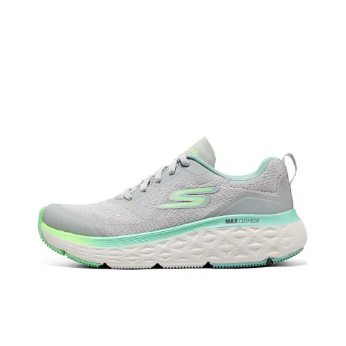 Skechers Max Cushioning Running Shoes Women's Low-Top Gray/Green