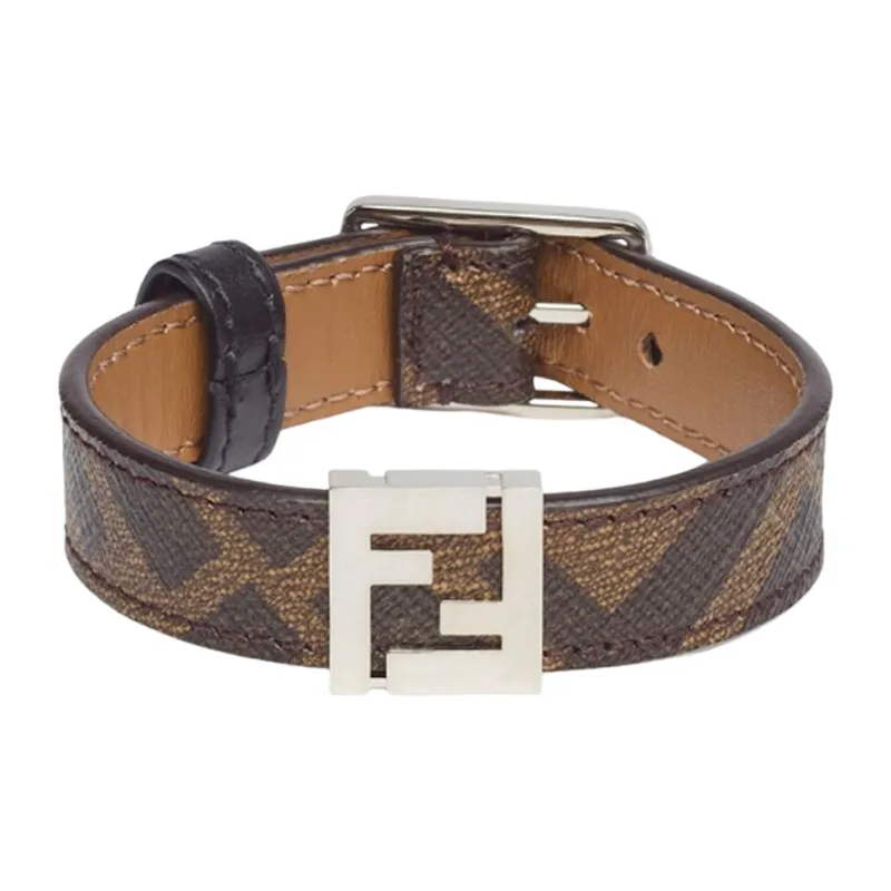 FENDI Wristbands Men Brown-0