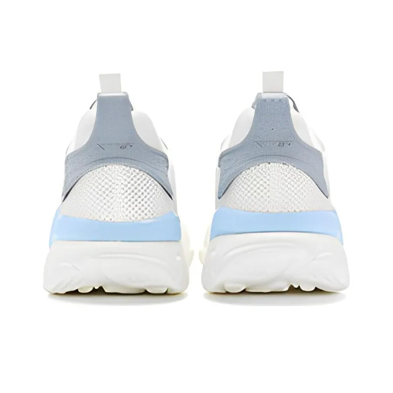 AGAHO x XTEP Red Flame TD Anti Slip Wear Resistant Low Top Sports Casual Shoes Men's White Gray Blue-2