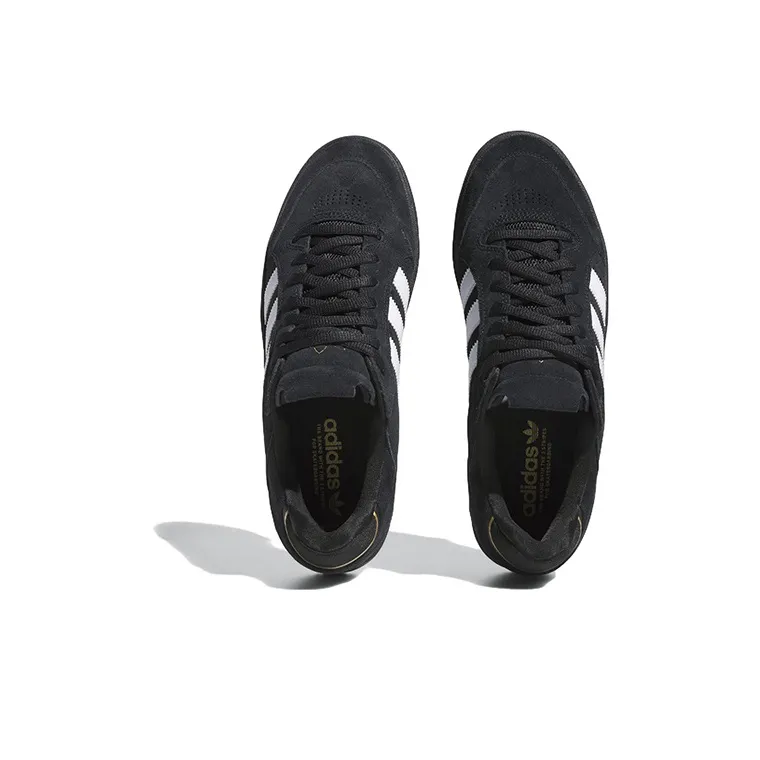Adidas Tyshawn Low 'Black White Gold Suede'-2