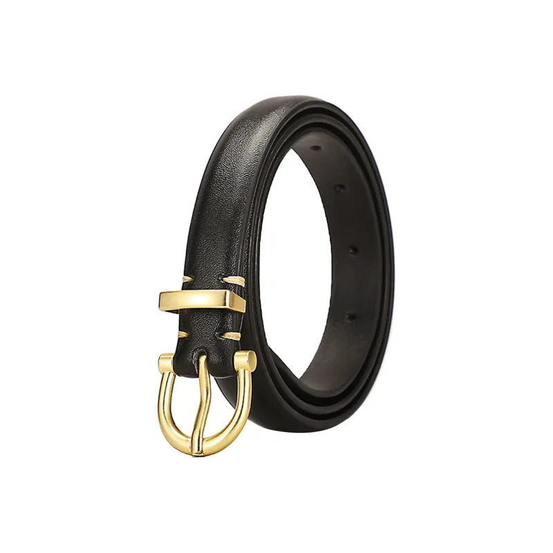 ALIEN BANG Cow Leather Leather Belts Women's 2.5CM-0