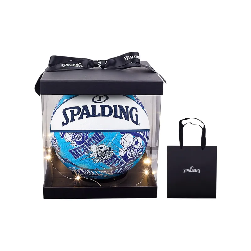 SPALDING Basketball Kid Series PU Basketball Blue Size 7 Training Unisex-0