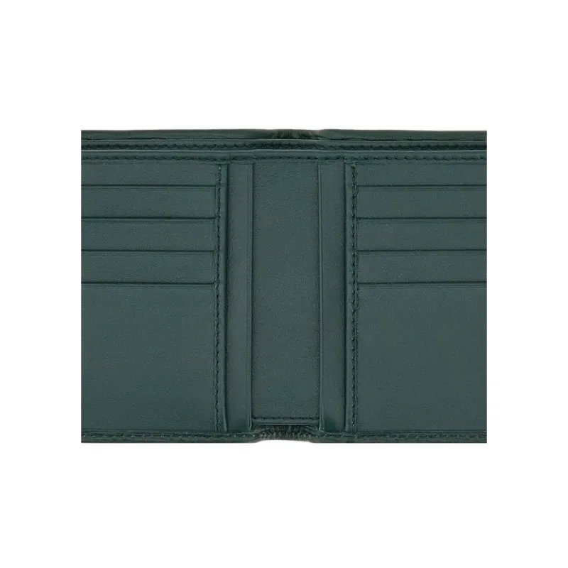 FERRAGAMO GANCINI Calfskin Wallet Men's Green-4
