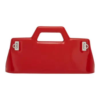 FERRAGAMO Cow Leather Shoulder Bag, Crossbody Bag, Handbag Regular Women's Red