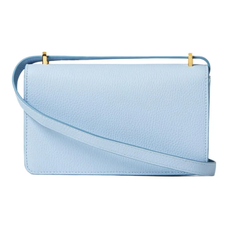 Burberry Cow Leather Shoulder Bag Crossbody Bag Mini Women's Light Blue-2