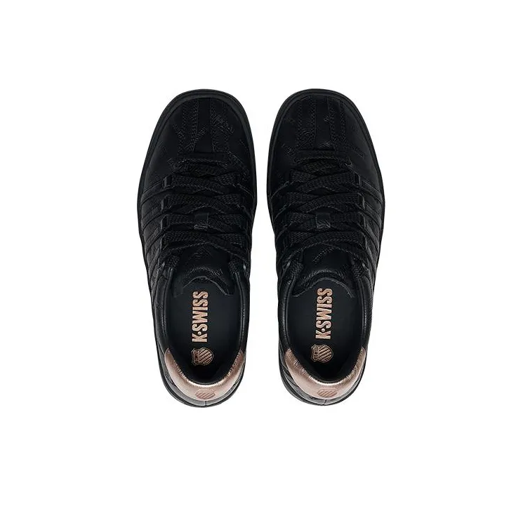 KSWISS Classic 66 Slip Resistant Shock Absorbers Low Top Skateboard Shoes Women's Black-3