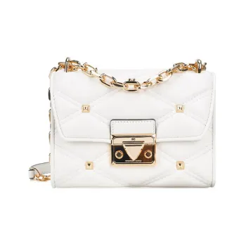 MICHAEL KORS Artificial Leather Small Square Bag Shoulder Bag, Crossbody Bag Women's White