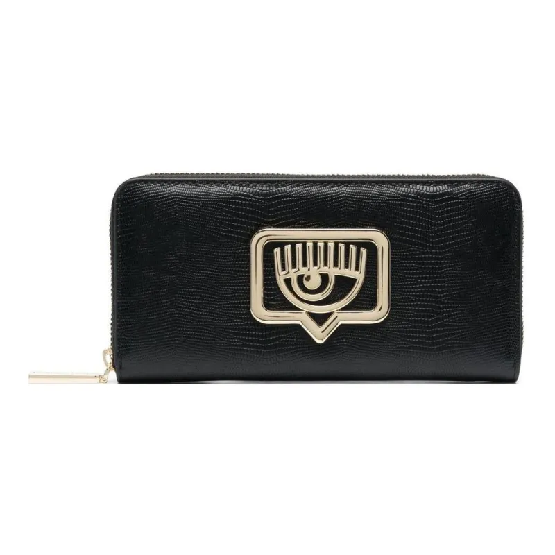 CHIARA FERRAGNI Eyelike Polyester Wallet Women's Black-0