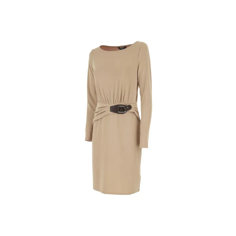 Polo Ralph Lauren FW22 Long Sleeved Dress Women's Earth Yellow-2