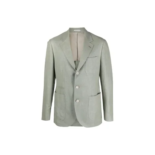 Brunello Cucinelli Business Suits Men Green