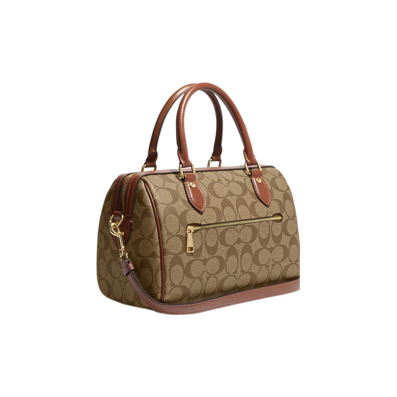 Offers Coach Brown monogram Rowan Satchel