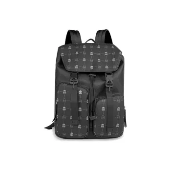 BANGE GUDI Collaboration PVC Polyvinyl Chloride Laptop Backpack Medium Size Men's Black
