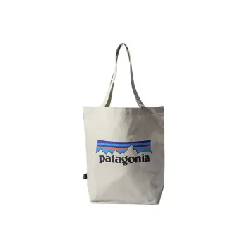 Patagonia Eco Friendly Organic Cotton Tote Bag, Shopping Bag, Shoulder Bag, Handbag Regular Unisex Beige