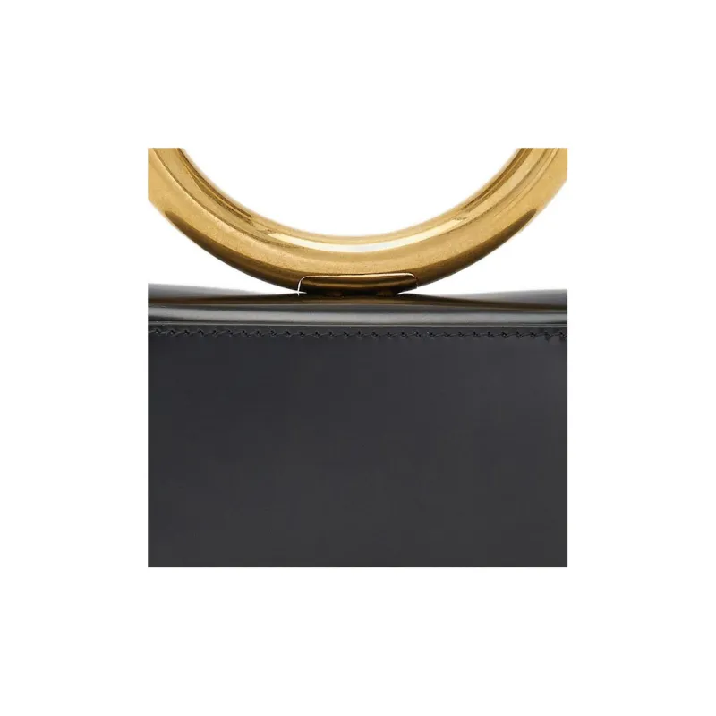 FERRAGAMO Cow Leather Card Holder Women's Black-4
