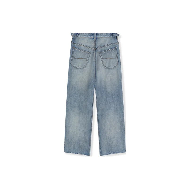 BONELESS 2023 SPRING/SUMMER Jeans Unisex Blue-1