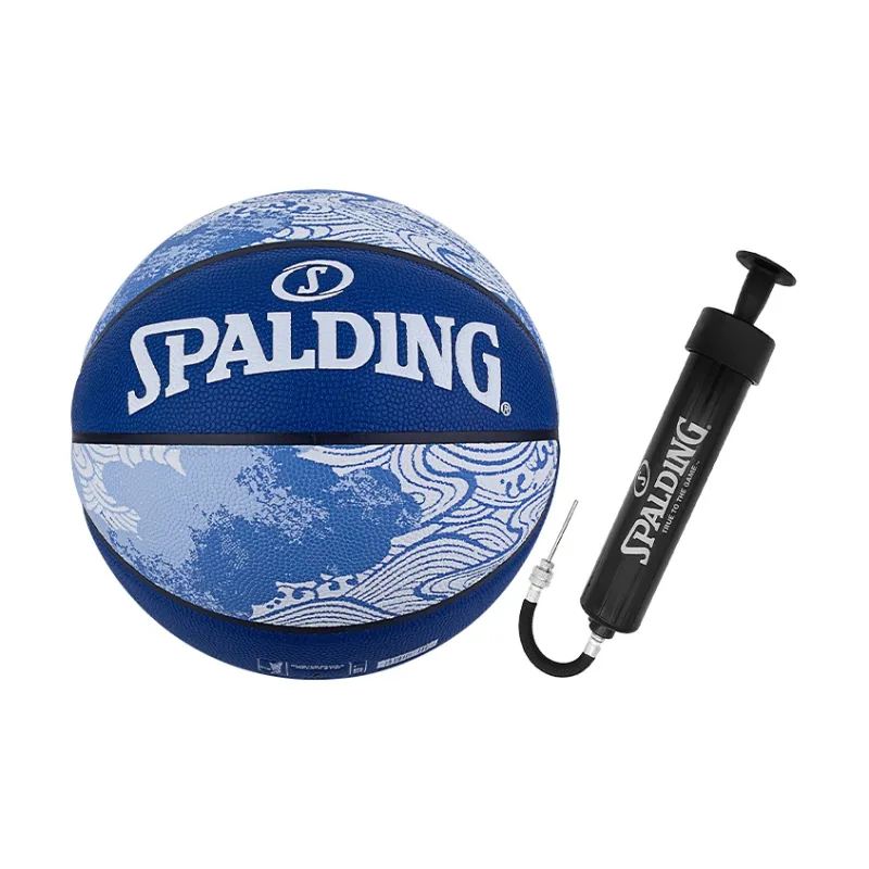 SPALDING Nature Series PU Basketball Blue Size 7 Training Unisex-2
