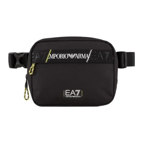 Ea7 Emporio Armani Logo Patch Zipped Belt Bag