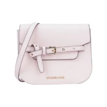 MICHAEL KORS Emilia Cow Leather Saddle Bag, Crossbody Bag, Shoulder Bag Women's Pink