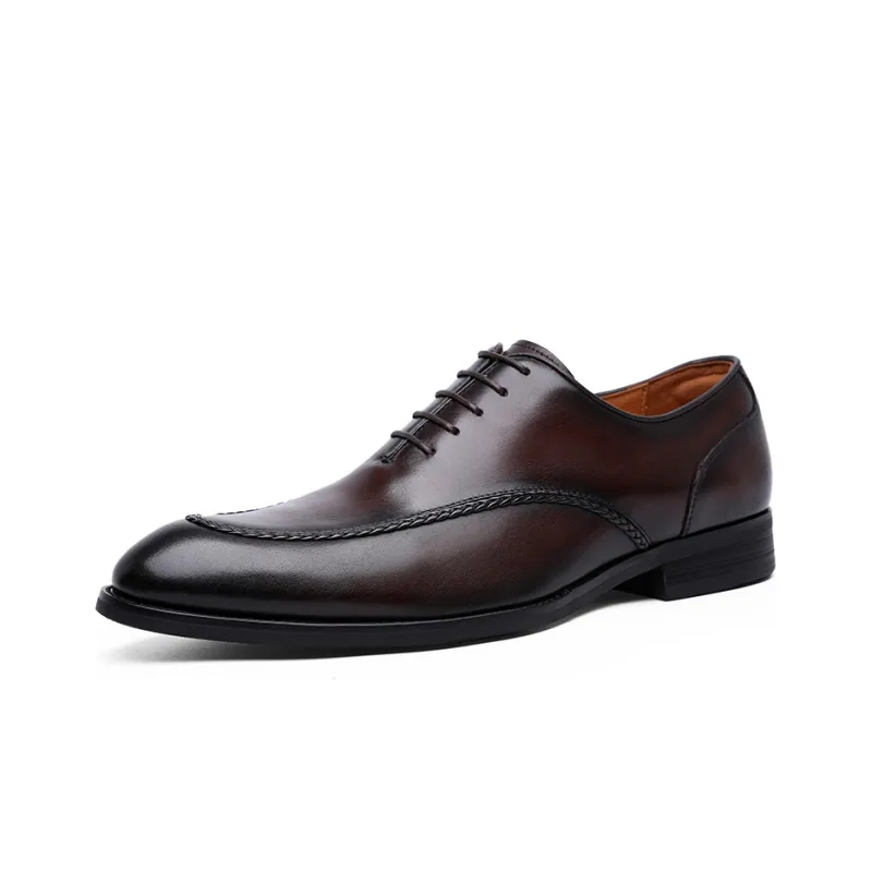 Desai Desai Dress Shoes Men's Dark Brown-1