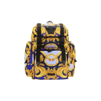 FANSIZHE Cow Leather Backpack Men's Gold
