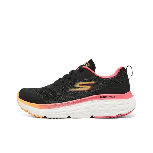 Skechers Max Cushioning Running Shoes Women's Low-Top Black/Pink