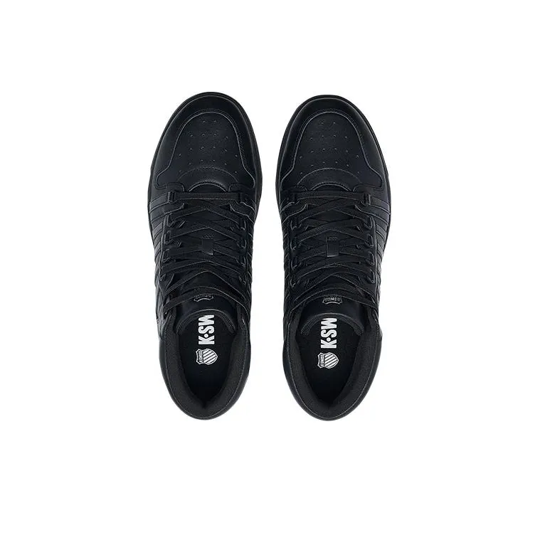 KSWISS Slip Resistant Shock Absorbers High Top Skateboard Shoes Black-3