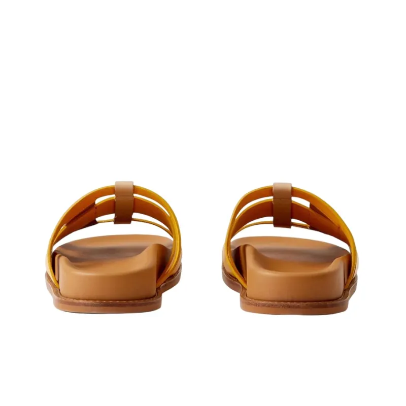 Burberry Colour-block Leather Slides-4