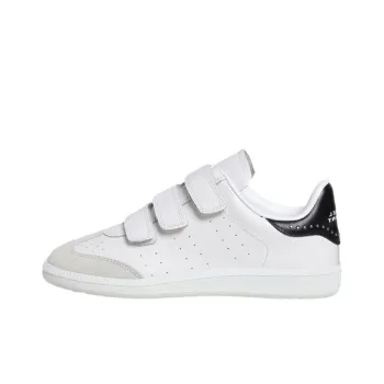 ISABEL MARANT Beth Crystal-embellished Leather Sneakers